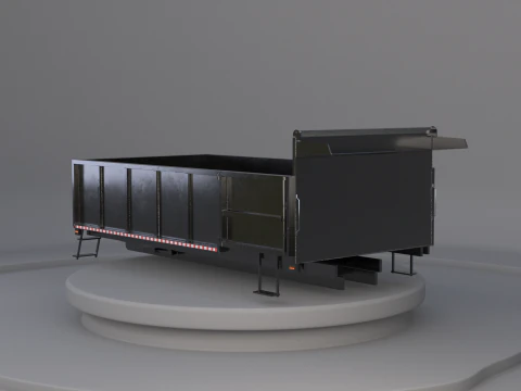 Corpo dell'autocarro con cassone ribaltabile orizzontale Modello 3D