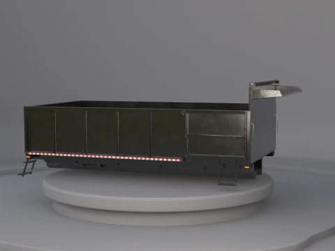 Corpo dell'autocarro con cassone ribaltabile orizzontale Modello 3D