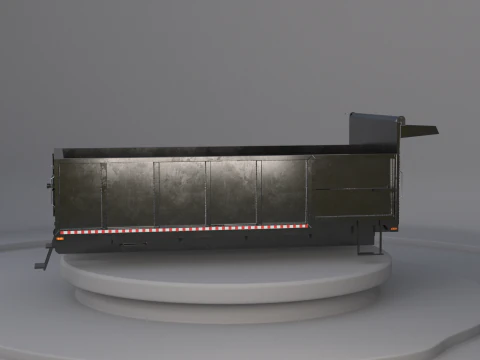 Corpo dell'autocarro con cassone ribaltabile orizzontale Modello 3D