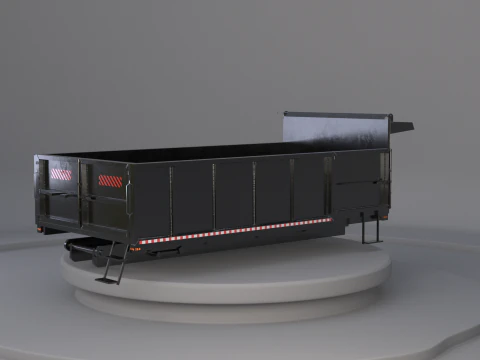 Corpo dell'autocarro con cassone ribaltabile orizzontale Modello 3D