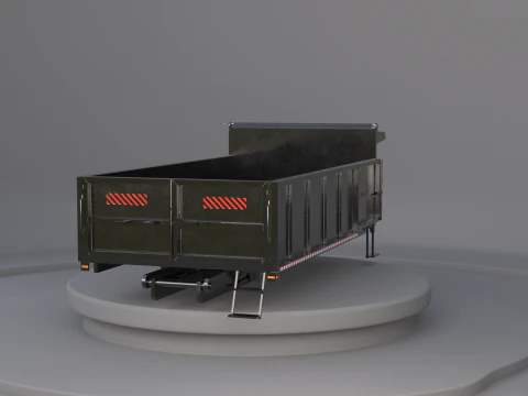 Corpo dell'autocarro con cassone ribaltabile orizzontale Modello 3D