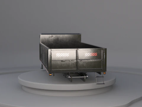 Corpo dell'autocarro con cassone ribaltabile orizzontale Modello 3D