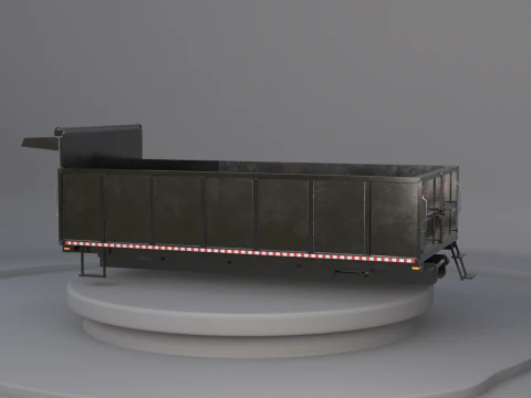 Corpo dell'autocarro con cassone ribaltabile orizzontale Modello 3D