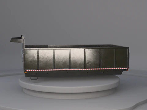 Corpo dell'autocarro con cassone ribaltabile orizzontale Modello 3D