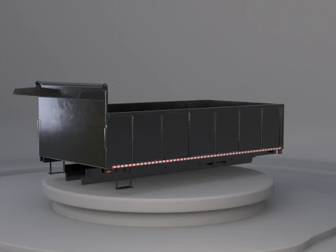 Corpo dell'autocarro con cassone ribaltabile orizzontale Modello 3D