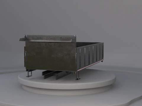 Corpo dell'autocarro con cassone ribaltabile orizzontale Modello 3D