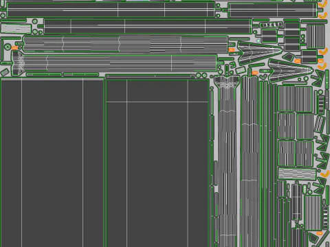 Corpo dell'autocarro con cassone ribaltabile orizzontale Modello 3D