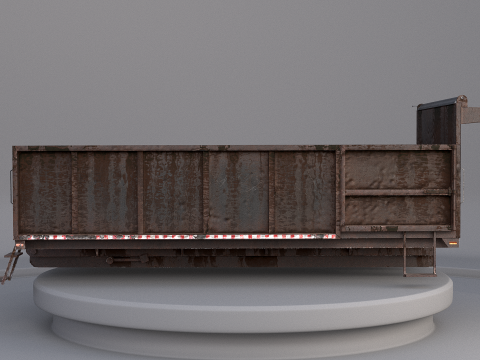 Corpo dell'autocarro con cassone ribaltabile orizzontale Modello 3D