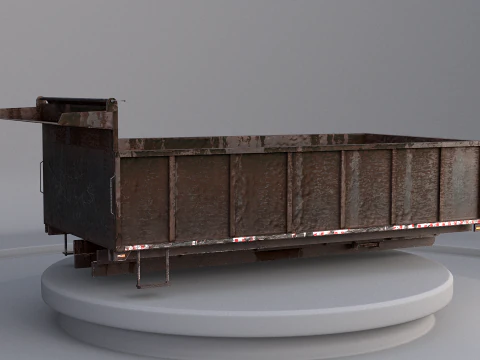 Landscape Dump Truck Body 3D Model