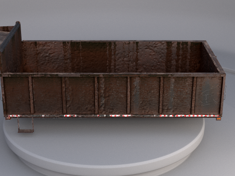 Corpo dell'autocarro con cassone ribaltabile orizzontale Modello 3D