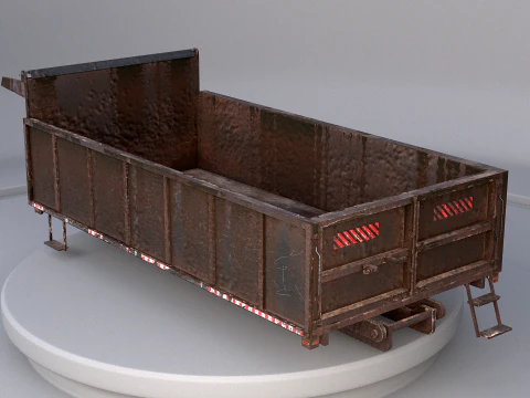 Landscape Dump Truck Body 3D Model