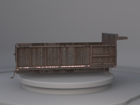 Corpo dell'autocarro con cassone ribaltabile orizzontale Modello 3D