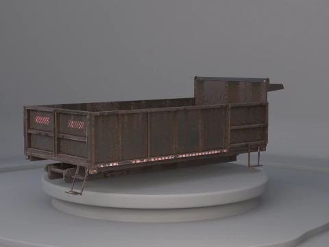 Landscape Dump Truck Body 3D Model