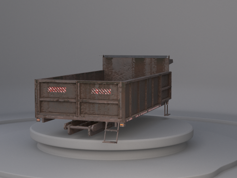 Corpo dell'autocarro con cassone ribaltabile orizzontale Modello 3D