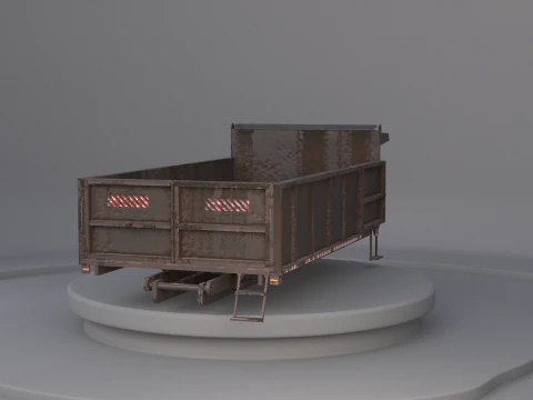 Landscape Dump Truck Body 3D Model