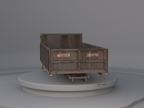 Corpo dell'autocarro con cassone ribaltabile orizzontale Modello 3D
