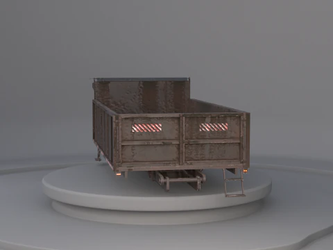 Landscape Dump Truck Body 3D Model