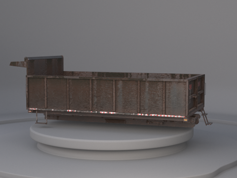 Corpo dell'autocarro con cassone ribaltabile orizzontale Modello 3D