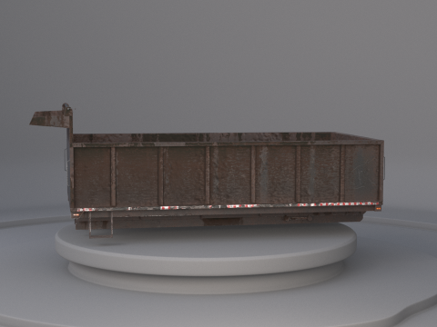 Corpo dell'autocarro con cassone ribaltabile orizzontale Modello 3D