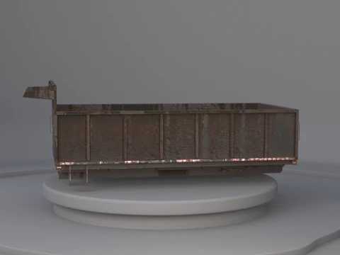 Landscape Dump Truck Body 3D Model