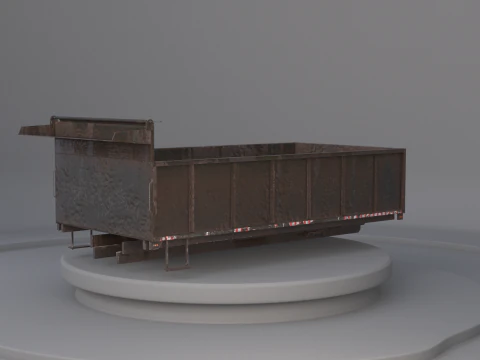 Landscape Dump Truck Body 3D Model