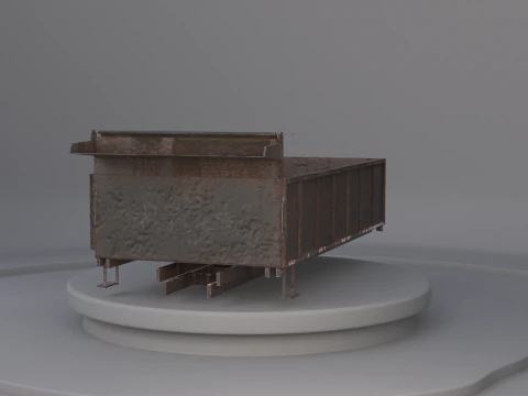 Landscape Dump Truck Body 3D Model