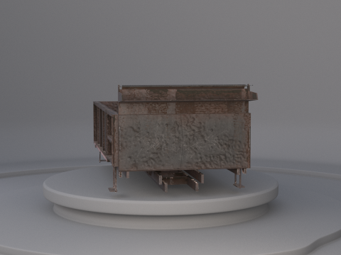 Corpo dell'autocarro con cassone ribaltabile orizzontale Modello 3D