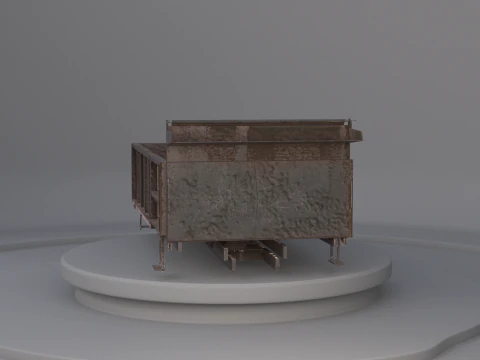 Landscape Dump Truck Body 3D Model