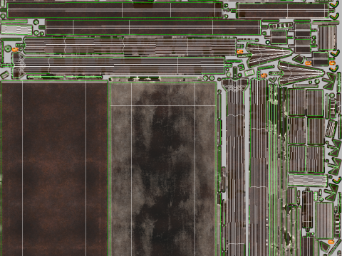 Corpo dell'autocarro con cassone ribaltabile orizzontale Modello 3D