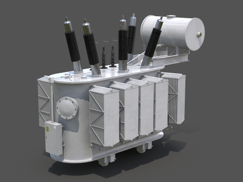 Великий електричний трансформатор 3D Модель