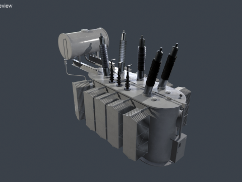 Великий електричний трансформатор 3D Модель