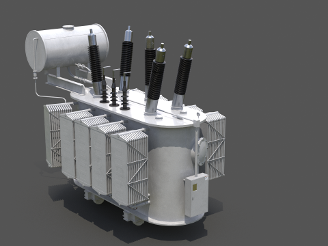 Великий електричний трансформатор 3D Модель