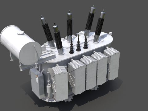Великий електричний трансформатор 3D Модель