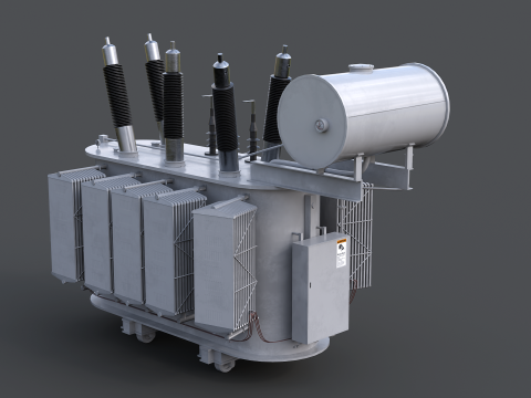 Великий електричний трансформатор 3D Модель