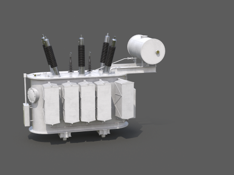 Великий електричний трансформатор 3D Модель