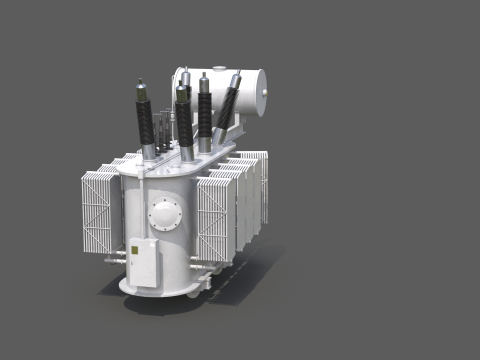 Великий електричний трансформатор 3D Модель