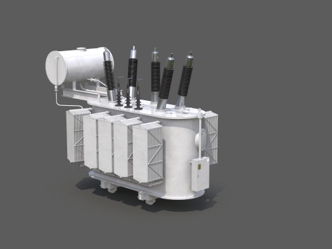 Великий електричний трансформатор 3D Модель