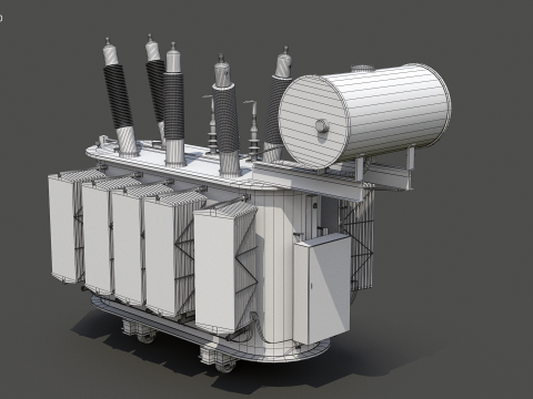 Великий електричний трансформатор 3D Модель