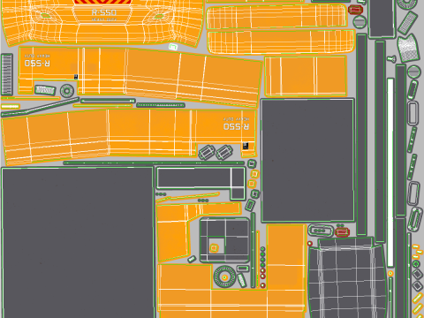 Moderno escavatore generico per carichi pesanti Modello 3D