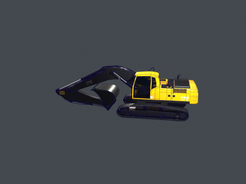 Moderno escavatore generico per carichi pesanti Modello 3D