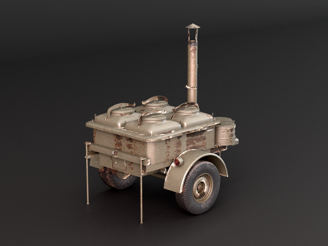 ミリタリーフィールドキッチン 3Dモデル
