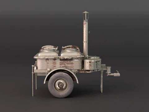 Military Field Kitchen 3D Model