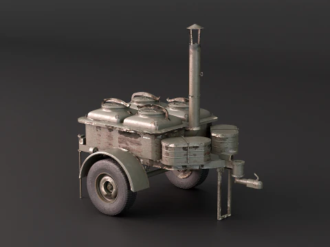 Military Field Kitchen 3D Model