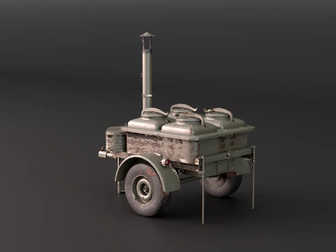 Military Field Kitchen 3D Model