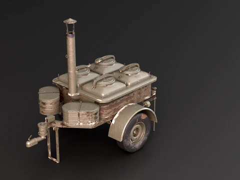 Military Field Kitchen 3D Model