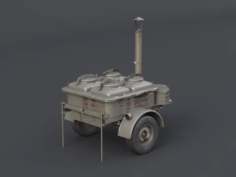 Military Field Kitchen 3D Model