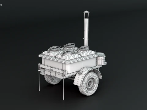 Military Field Kitchen 3D Model