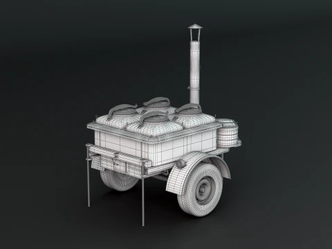 Military Field Kitchen 3D Model