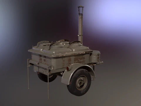 Military Field Kitchen 3D Model