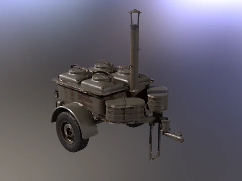Military Field Kitchen 3D Model